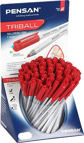 Pensan Triball Tükenmez Kalem 1MM Kırmızı